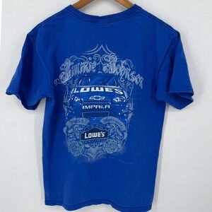Chase Authentics Mens Jimmie Johnson Lowe's Racing NASCAR T‎ Shirt Medium Y2K